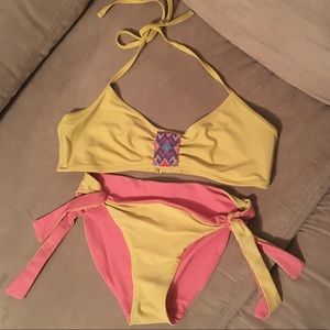 Aerie Beaded and Reversible Bathing Suit